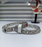 Antique Silver Carved Bangles Set with Emerald Green & Ruby Stones